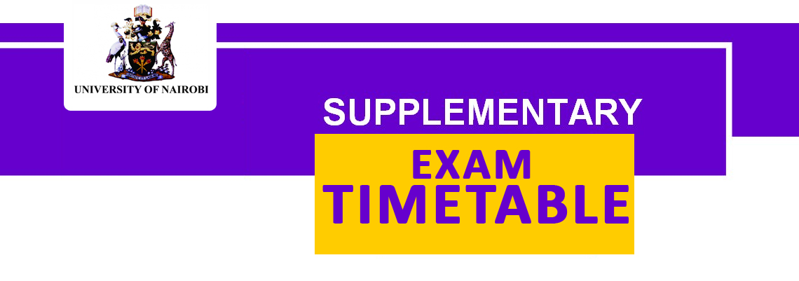 Supplementary Exams Timetable